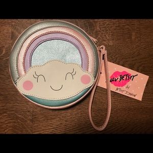 NWT Rainbow Cloud Betsy Johnson Coin Purse